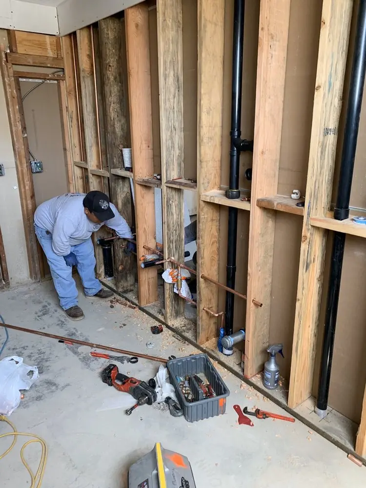 Commercial rough-in plumbing for Gas Line Repair in Ottsville